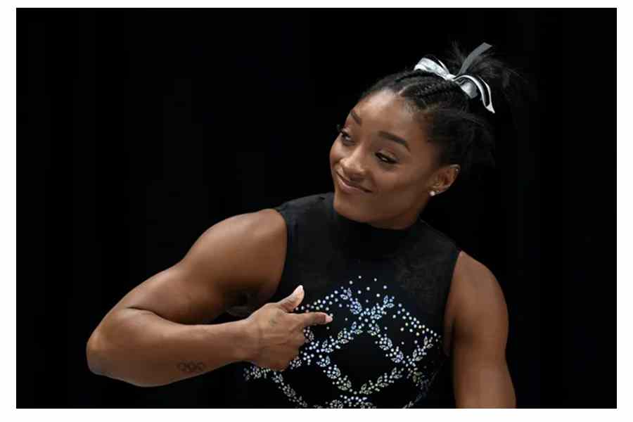 Simone Biles is using her new clothing line as a platform to convey an