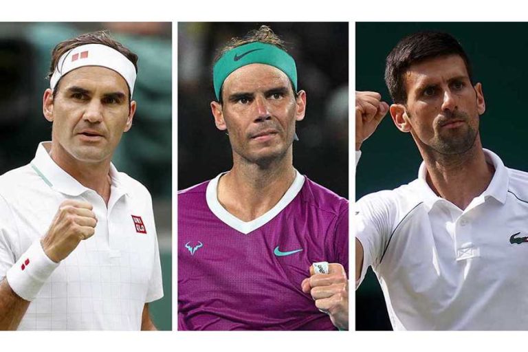 Novak Djokovic Roger Federer and Rafael Nadal