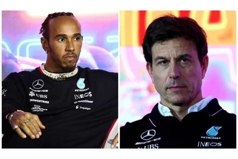 Lewis Hamilton and Toto Wolff