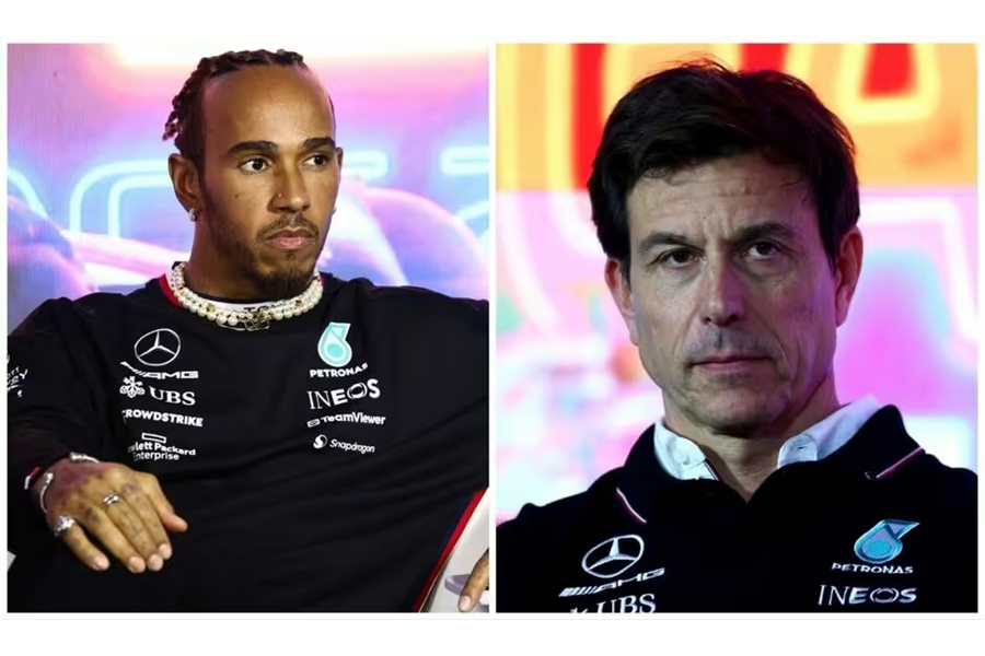 Lewis Hamilton and Toto Wolff