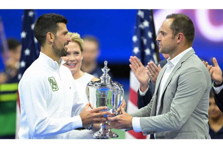 Novak Djokovic winning