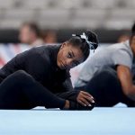 Simone Biles stepped