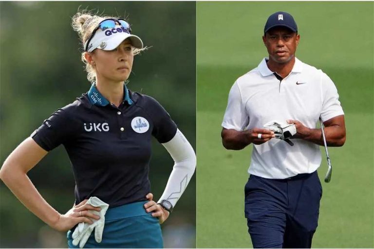 Tiger Woods and Nelly Korda