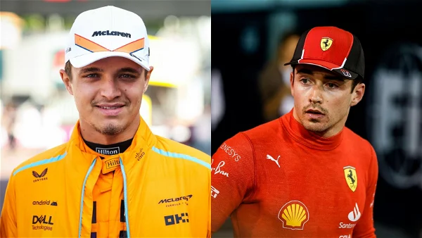 Lando Norris and Charles Leclerc
