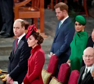 Prince-William-and-Duchess-Kate-Seemingly-Ignore-Prince-Harry-and-Meghan-Markle-at-Commonwealth-Service-768x688