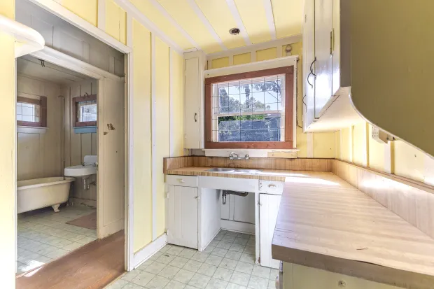 The kitchen and bathroom in 894B South Pasadena Avenue. (Photo...