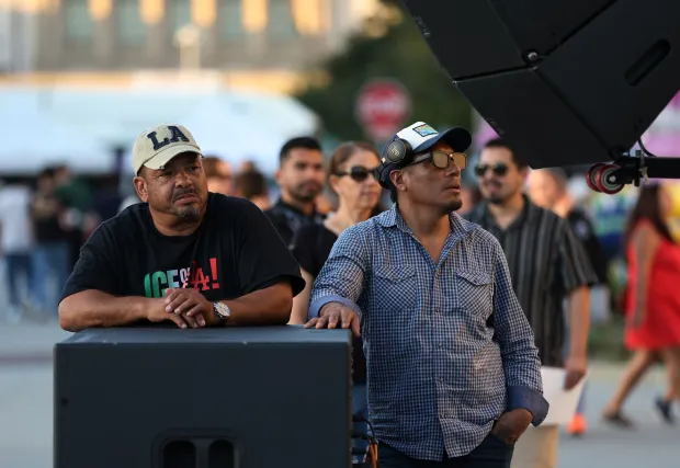 Community members gathered at Pasadena City Hall for the city’s...
