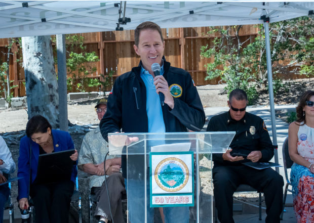 Town Council Member Nic Arnzen speaking during Altadena’s Town Council’s...