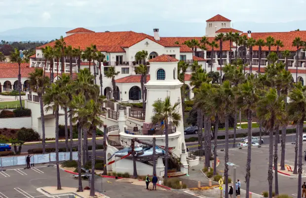 A 1980 Bell 222 helicopter lies where it crashed on...