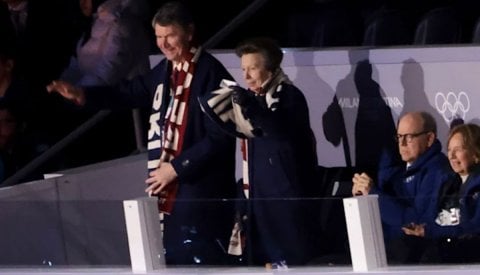 Princess Anne enjoys Andrea Bocelli, Lang Lang performances at Winter Olympics opening ceremony…